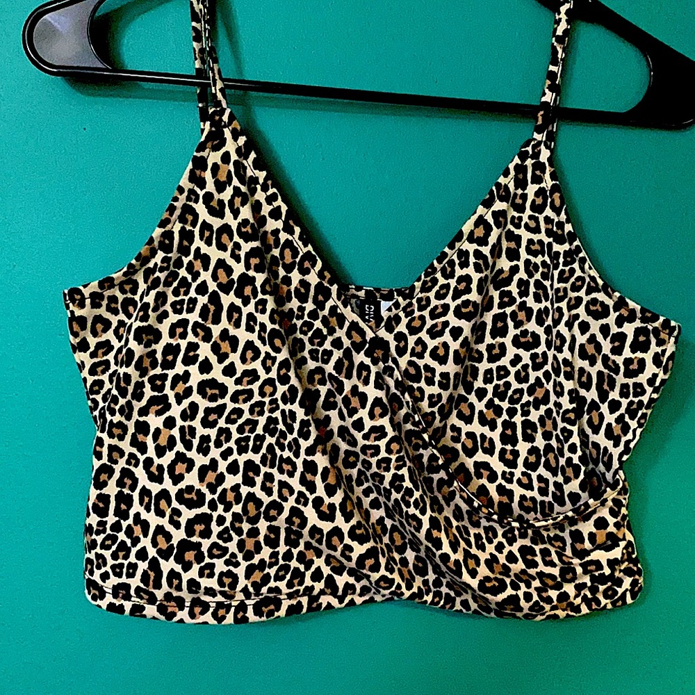 Leopard Halter Top